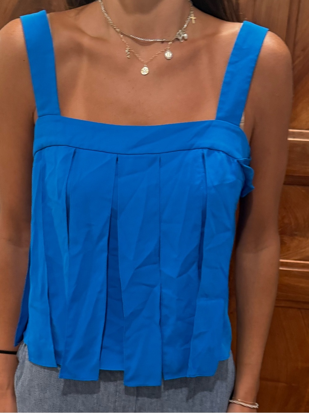 Amanda Uprichard Electric Blue Top